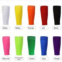 1 Pair Calf Compression Sleeves (15-20 MmHg) - Graduated Compression Support Unisex Running Leg Stability Socks - Multicolor - View 6