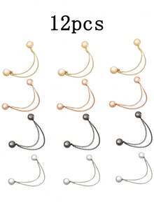 4pcs Adjustable Magnetic Pant Leg & Sleeve Clips - Durable Alloy Material, Detachable Pant Leg Clips, Suitable For Pants And T-Shirts, Magnetic Pant Leg Clips Can Shorten Pant Length Without Sewing, Strong Magnetic Clips - Multicolor - View 14