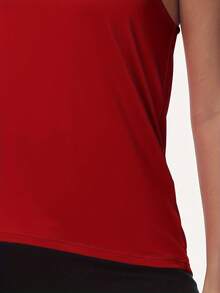 Mujeres Corriendo Camisetas sin Mangas Fitness Gimnasio Atlético Jogging Yoga Chaleco - Burdeos - Ver 5