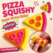 Juguete antiestrés suave con forma de pizza linda, esponja de recuperación lenta, juguete apretable para dedos con forma de pizza linda, antiestrés suave, forma de pizza triangular, rebanada realista, forma divertida, bordes redondeados, relieve 3D, puntos de cobertura realistas, suave y resistente, elástico tipo Q, suave y masticable, apretable, rebote, alivio del estrés, suave y esponjoso, apretón duradero, liso, rebote lento, regalo perfecto para fiesta de cumpleaños, bolsa de regalo, regalo festivo, antiestrés sensorial para la ansiedad, recompensa de aula - A - Ver 2
