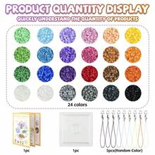 38.400 piezas Cuentas de fusible mini de 2,6 mm Juego de manualidades de píxeles 3D, Cuentas de píxeles 3D, Kit de cuentas hechas a mano con tablero de clavijas, llavero e instrucciones, adecuado para proyectos de arte creativo y decoración del hogar - Perlas fusibles de 2,6 mm - Ver 8