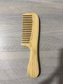 1pc Bamboo Comb Set, Natural Wood Comb For Women, Anti-Static Wide-Tooth Comb, Styling Tail Comb - 1 - View 11