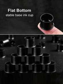 Tattoo Practice Kit - 10 Pre-Drawn Tattoo Practice Skin Sheets, 60ml True Black Tattoo Ink, 3 Black Basic Ink Cups, Suitable For Beginners And Artists - Multicolor - View 8