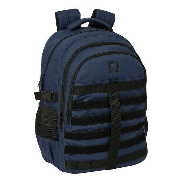 Safta | Mini School Backpacks Carrefour Main Compartment With Zipper And Front Pocket Large Format, 1? Padded Compartment, Padded Back And Base