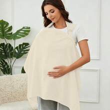 1 chiếc khăn che cho con bú bằng vải muslin cotton, khăn choàng cho con bú thoáng khí có vòng đỡ cứng, tạp dề cho con bú, tấm che ghế ô tô đa năng, quà tặng lễ Phục Sinh - Nhiều màu - Xem 13