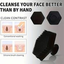 Body Scrub Set, 2pcs Exfoliating Back Brush With Hexagonal Face Brush, Multi-Functional Shower Cleaning Tool, Create Smooth Skin - Multiple Styles - View 7