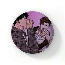 58mm 新款韓系 BL 漫畫《Shutline》軟質鈕扣徽章 男愛漫畫 Gillan Jake Moon Shingun 動漫胸章 粉絲收藏 - 58 mm - 查看 20