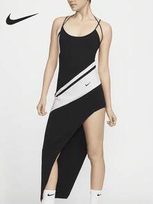 Gaun Rajut Asimetris Nike Sportswear Wanita FN2306-010 - FN2306-010 - View 2