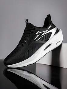 2026新款女款運動鞋 避震跑步鞋 透氣網布 中性馬拉松專業超輕休閒鞋 - 黑色 - 查看 8