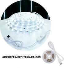 室內 LED 燈附按鈕開關與 USB LED 燈條，適用於客廳與臥室背景照明，易於安裝與裝飾 - 501 Switch Light Strip - 查看 23