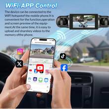 360° 4 Channel 1080P HD WiFi Car Dash Cam Front And Rear Left Right Car Camera - A - View 7