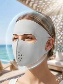 1pc Sun Protection Face Mask, Ice Silk Breathable Summer Women's 3D Stereoscopic Mask, Soft Skin-Friendly Cool, Daily Outdoor Essential, High Elasticity, Multiple Colors Available – Suitable For Travel, Commuting, Sports - Face Mask - View 9
