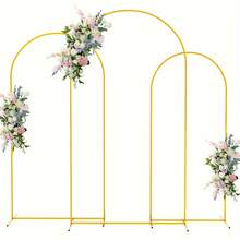 1pc Iron Art Arch Wedding Prop Balloon Arch Stand Wedding Backdrop Decoration Clip-On Style - Gold - View 8