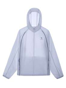 CAMEL CROWN Men's Outdoor Sun Protection Jacket, UV Protection, Water-Repellent, Cooling, Moisture-Wicking, Quick-Drying, Spring/Autumn/Summer Style. Unisex Style. - Misty Blue - View 4