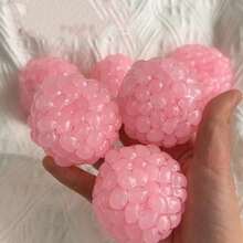 1pc Transparent Pink/Blue Grape Cluster Squeeze Ball, Transparent Bead Fruit Shaped Stress Relief Fingertip Toy, Soft TPR Material Anxiety Relief Toy, Ideal Birthday Gift, Holiday Gift, Couple Gift, Daily Gift, Party Favor, Essential For Stress Relief - one-size - View 12