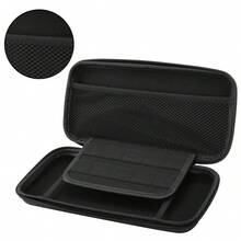 Switch 2 Portable Carrying Case, Travel Storage Box, Holds 10 Game Cartridges And Pockets, Black Protective Hard Shell Portable Bag Compatible With Switch 2 Console And Accessories - View 12