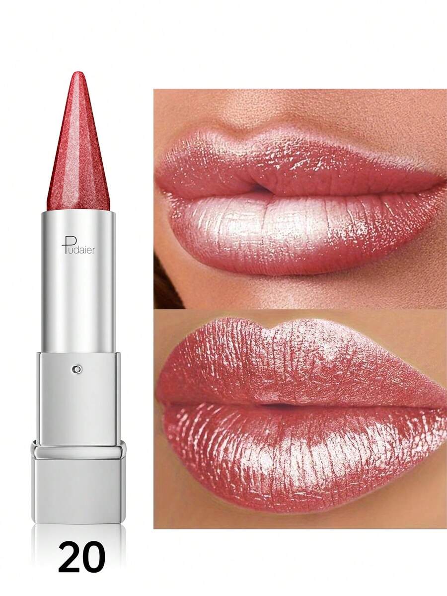 Waterproof & Non-Stick Velvet Pearl Lipstick, Moisturizing & Smooth Texture Suitable For All Skin Tones, Valentine's Day Gift - 20 - View 1