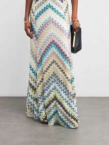 Fitted Dress With Localized Print For Summer Party 2026 - Green - View 3