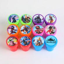 12pcs Cartoon Self-Inking Stamps, Colorful Game Character Stamp Toys, Fan Birthday Goodie Bag Fillers, Game Night Party Favors, Picnic Carnival, Bridal Shower Grad DIY Notebook Craft Supplies - Multicolor - View 4