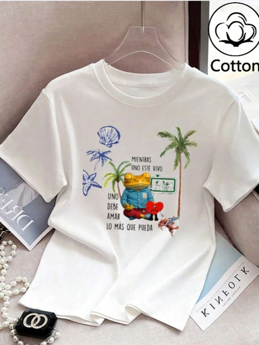 Women T-Shirts - 白色 4 - 查看 1