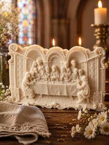 1pc Last Supper Candle Mold Silicone Bible Lord And Believers Jesus Family Handmade Figure Craft Sacred Scene Decoration - The Last Supper Silicone Mold - View 5