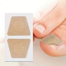 120pcs Tea Tree Oil Nail Patches For Brittle Yellow Thickened Discolored Broken Toenails, Invisible Wearable With Shoes, Skin-Friendly Long-Lasting Adhesive, Daily Foot Protection, Strong Nails - Apricot - View 5