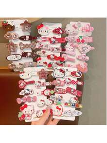 Sanrio Authorized Heltt Sweet Style Hair Clips, Multiple Cute Cartoon Character Designs, Suitable For Office Daily Styling, School Break Hair Arrangement And Daily Outings, Perfect Christmas And New Year Gift - Hair Clip - View 1