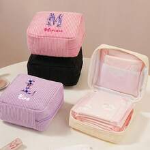 1pc Personalized Image Custom Mini Cute Casual Portable Mini Bag Niche Earphone Coin Purse Lightweight Nylon Multifunctional Zipper Makeup Bag Gift, Bohemian Style - Multicolor - View 8