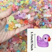 50/100/200pcs Resin Glow-In-The-Dark Small Animals, Random Colors, No Electricity Required, Suitable For Garden, Party, Small Landscape, Pond, Dollhouse Decoration And Other Holiday Occasions, Random Styles - Multicolor - View 7