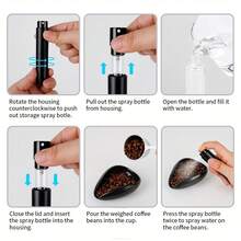 2pcs/Set 10ML Coffee Bean Spray Bottle, Concentrated Coffee Spray Bottle, Portable Small Refillable Sprayer, Used To Reduce Coffee Powder Static, Ideal Gift For Coffee Lovers - Multicolor - View 5