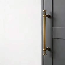 2PCS Vintage Brass Cabinet Door Handles | European Luxury Cabinet Knobs | Wardrobe Drawer Hardware Accessories - Brushed Brass - View 9