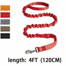 BVEOYPET 2-In-1 Reflective Elastic Dog Leash, Suitable For Walking, Hiking And Travel - Multicolor - View 6