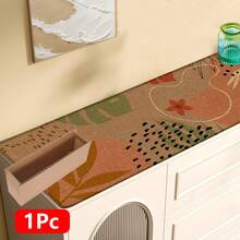 1pc, Home Decor, Abstract Pattern Print, Linen Kitchen Rug, Kitchen Mat, Floor Mat, Bathroom Mat, Door Mat, 3D Print Rectangular, Suitable For Living Room, Bedroom, Hallway, Bathroom, Laundry Room - Polyester Rug, Suitable For Indoor And Outdoor Home Decoration - Multicolor - View 12