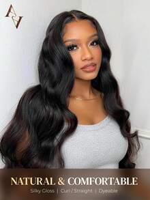 ARABELLA 15A Grade Wavy 100% Human Hair Extensions, 1pc & 3 Bundles, 12-26 Inches, Unprocessed Brazilian Raw Hair, Natural Black, High Quality, Silky Texture, Suitable For Women - SNatural - View 3