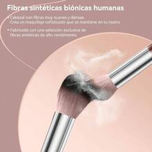 Brochas de Maquillaje con Estuche 15 Piezas, Set de Brochas para Maquillaje Profesional, Cepillos Suaves y Duraderos, Juego de Brochas Sinttico Premium Sombra de Ojos en Polvo para Base de Maquillaje - Multicolor - Ver 3
