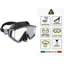 Máscara de buceo/esnórquel en silicona pura y cómoda - Camel - Ver 3