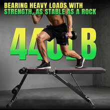 Bowose Adjustable Weight Workout Bench With Leg Extension And Preacher Pad, Multifunctional Foldable Workout Bench Press For Home Gym, Incline Decline Gym Sit Up Bench Press For Full Body Strength Training - Black - View 7