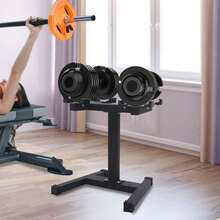 Adjustable Dumbbell Rack And Stand. Perfect Home-Gym Dumbell Rack For At-Home Workouts., Convenient And Prevents Accidents. - Black - View 6