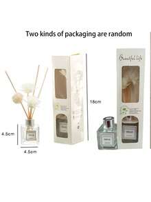 50ml Rattan Reed Diffuser Set, Suitable For Home, Study, Bedroom, Bathroom, Effectively Deodorizes, Enjoy Fragrance Without Open Flame (Set Includes 1 Bottle Of Essential Oil, 5 Reed Sticks, 1 Rattan Ball And 2 Dried Flowers), Perfect For Indoor Decor, Home Decor, And Essential For Back To School And Dorm Decoration. - Mix - View 11