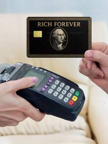 1 قطعة ملصق بطاقة ائتمان Forever Rich لحماية الخصوصية، غلاف بطاقة بنمط شخصية السيجار، هدية عيد ميلاد، مادة PVC مقاومة للبصمات ومقاومة للخدش ومقاومة للتآكل، مناسب للرجال والنساء والأزواج، بطاقات الرقائق الصغيرة، بطاقات بنك Baidofu، بطاقات الائتمان، بطاقات النقل، بطاقات الحرم الجامعي للطلاب، DIY مخصص - النوع أ - مشاهدة 2
