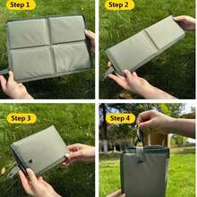  1pc Portable Foldable Outdoor Seat Cushion, Waterproof Lightweight Foam Pad For Camping, Hiking, Picnic & Stadium  - Multicolor - View 5