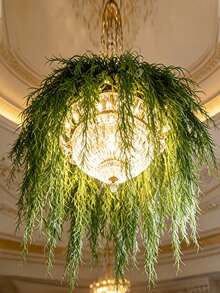 Artificial Hanging Greenery Stems, Fake Trailing Vine Plants, Assorted Styles For Wall, Ceiling, Wedding And Home Decoration - Green - View 3