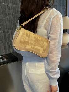 New Versatile Shoulder Bag - Khaki - View 3