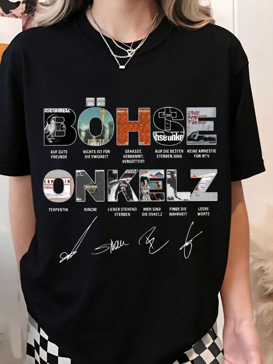 Women T-Shirts - 黑色 - 查看 1