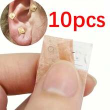 Juego de 10/100 piezas de parches de semillas de oreja, agujas de presión desechables, agujas secas, parches de semillas de oreja - Talla única - Ver 7