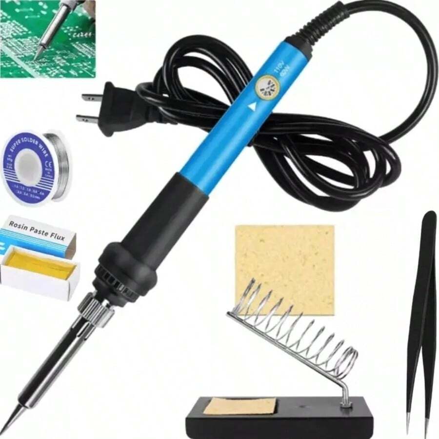 Electric Soldering Iron Pen Kit With Adjustable Temperature - US A Type Plug(110-127V) - View 1