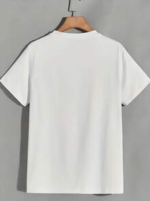 Camiseta de hombre con estampado de gorila de doble cara, el regalo perfecto para el Día del Padre, ropa casual de verano, adecuada para salidas familiares, actividades de equipo y comodidad - Negro - Ver 7