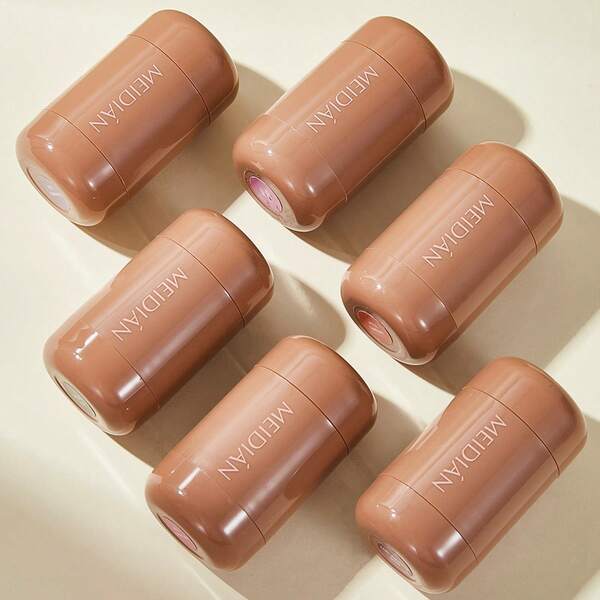 1 pieza Barra de rubor en polvo encantadora, maquillaje nude natural, reparación de belleza, color iluminador, rubor, rubor en polvo, regalo para amigos