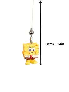 SpongeBob SquarePants 鑰匙圈適用於手機殼吊飾、水族箱裝飾，包含配件，適合節日居家裝飾、包包裝飾與水族箱裝飾 - 彩色 - 查看 2