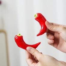 1個陶瓷蝴蝶結羽毛筷架創意裝飾筷子架 - 查看 2